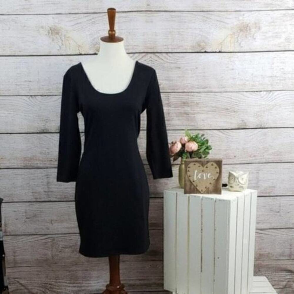 5/$25 Xhilaration Long Sleeve Black Dress Medium